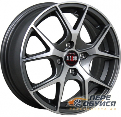 Диски Alcasta M52, цвет Серый диск с серебристой лиц.поверхн.