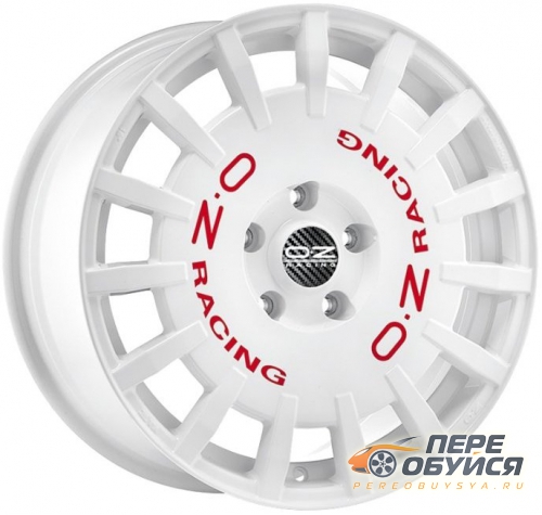 Диски OZRacing Rally Racing, цвет Race White Red Lettering