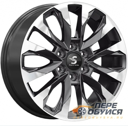 Диски Premium Series КР007, цвет Diamond Black Gris