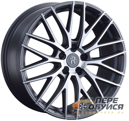 Диски Replica Audi 122, цвет Серый матовый с серебристой лицевой поверхн.