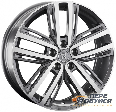 Диски Replica Haval 61, цвет Серый с серебристой лицевой поверхн.