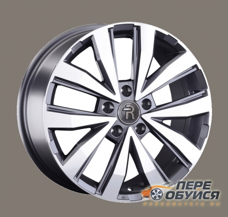 Диски Replica Volkswagen 202, цвет Серый с серебристой лицевой поверхн.