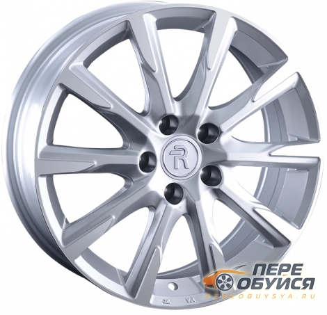 Диски Replica Volkswagen 268, цвет Серебристый с полировкой
