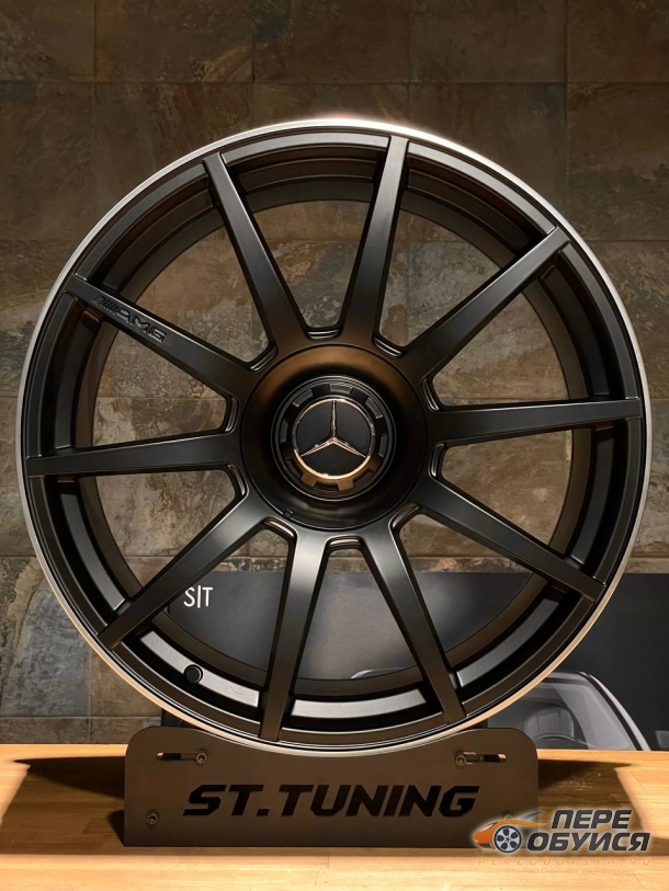 Диски Replica ST MB AMG 10 Spoke, цвет Matt Black Machine Lip