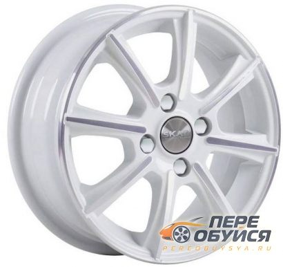 Диски СКАД Монако, цвет Алмаз белый