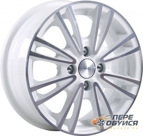 Диски СКАД Пантера, цвет Алмаз белый