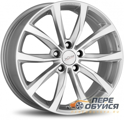 Диски X-trike X-138, цвет Темно-серый, с серебристой лицевой поверхностью