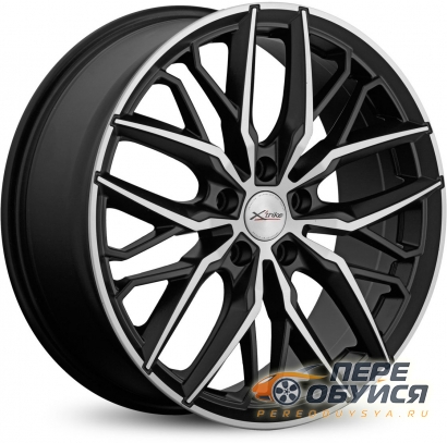 Диски X-trike X-139, цвет Черный матовый с серебристой лицевой поверхн.