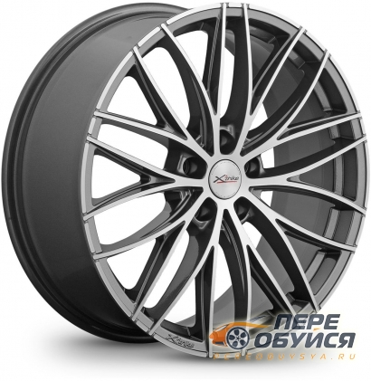 Диски X-trike X-141, цвет Темно-серый, с серебристой лицевой поверхностью